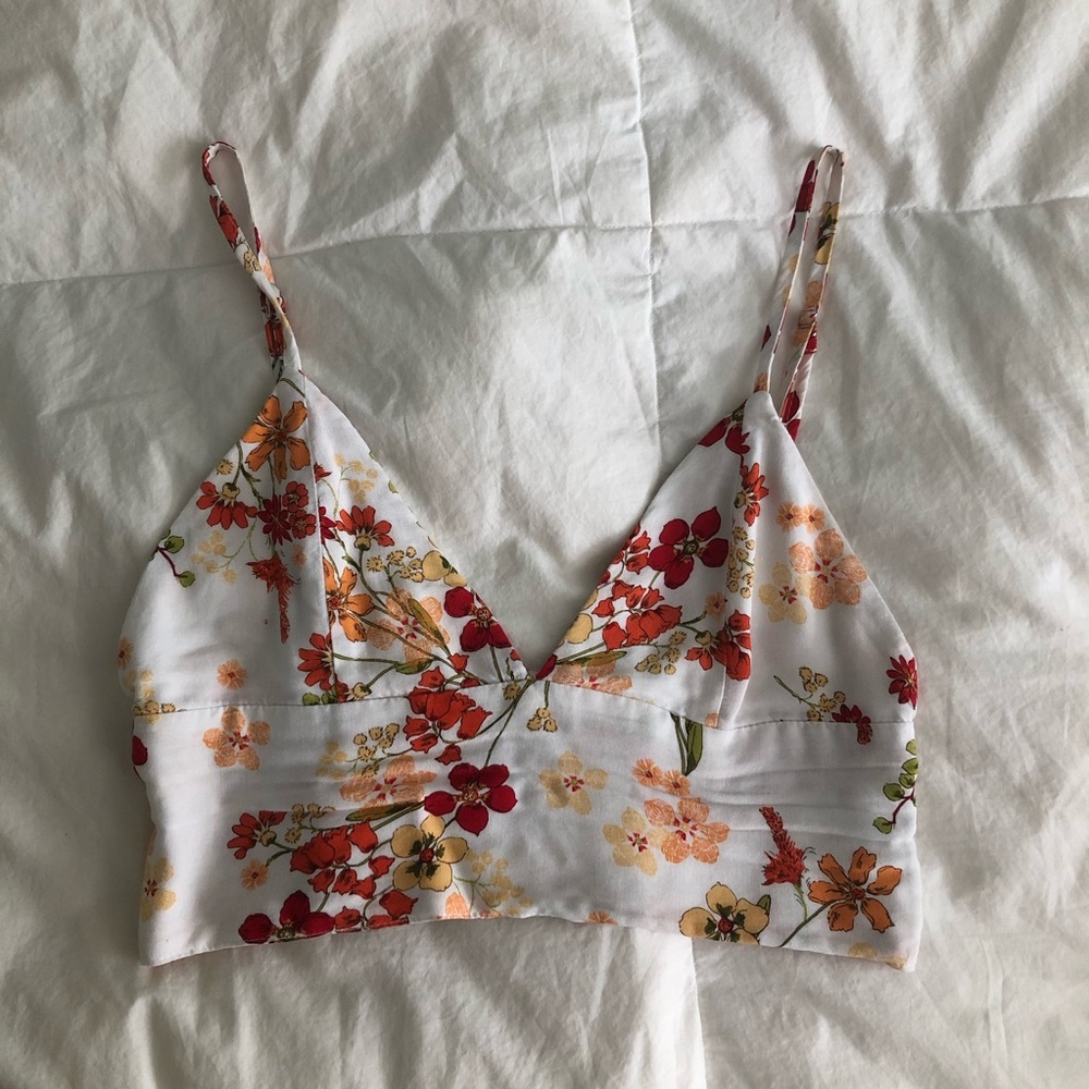 Floral crop top